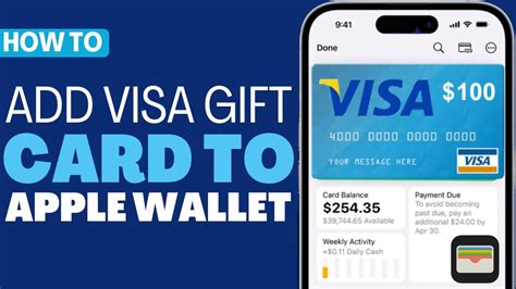 Add Visa Gift Card To Apple Wallet